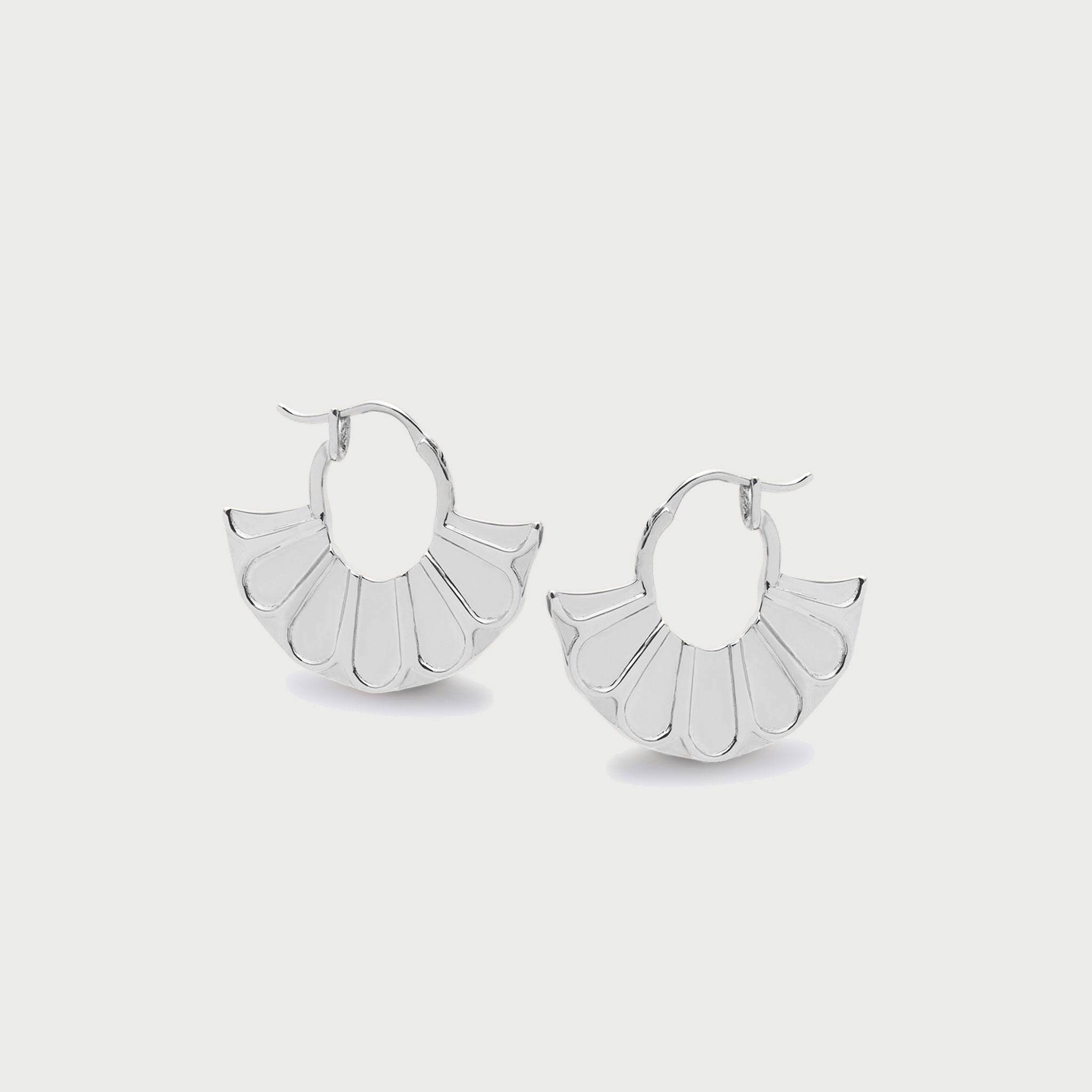 Tali Hoops in Silver
